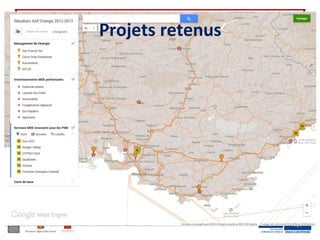 Projets retenus
 