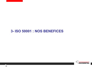 3- ISO 50001 : NOS BENEFICES
73
 