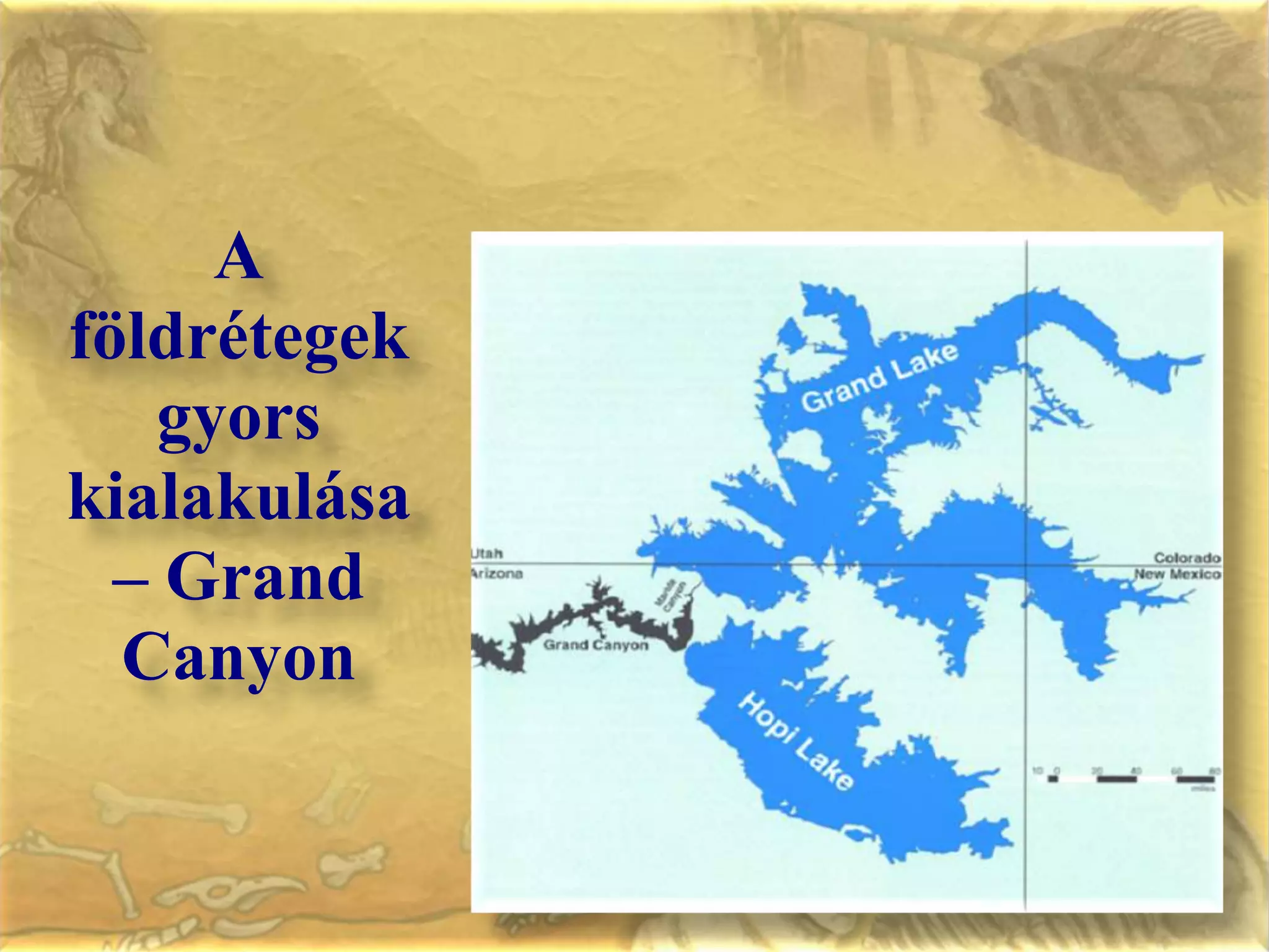 A földrétegek gyors kialakulása – Grand Canyon