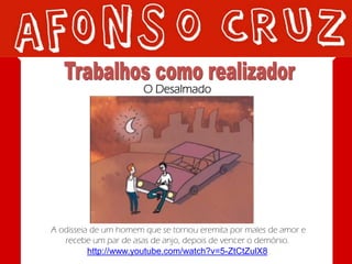 O Desalmado




A odisseia de um homem que se tornou eremita por males de amor e
   recebe um par de asas de anjo, depois de vencer o demónio.
          http://www.youtube.com/watch?v=5-ZtCtZulX8
 