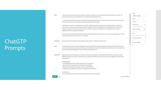 ChatGTP
Prompts
 