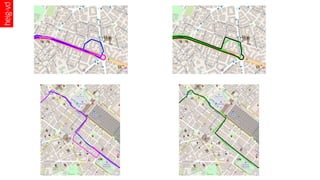 A force directed approach for offline gps trajectory map
