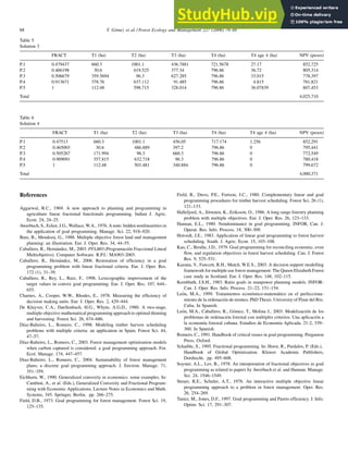 A Forest Planning Problem Solved Via A Linear Fractional Goal ...