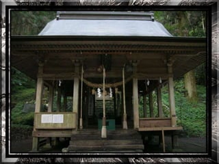 A forest shrine in japan