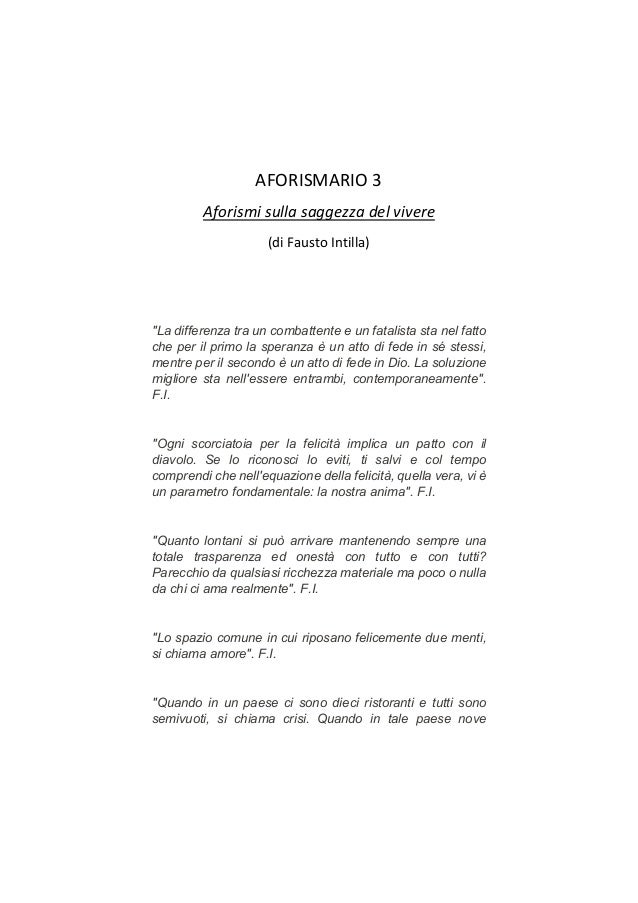 Aforismario 3 Aforismi Sulla Saggezza Del Vivere
