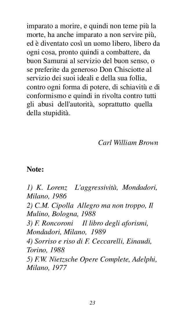 Aforismi Contro Il Potere Della Stupidita By Carl William Brown