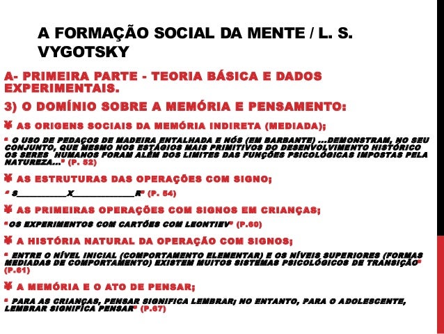 formação de vygotsky