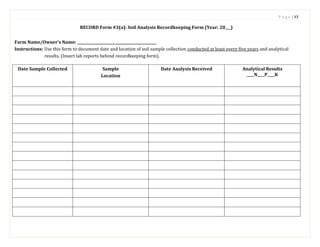 Recordkeeping Form Record keeping and recordkeeping booklet final booklet | PDF ...