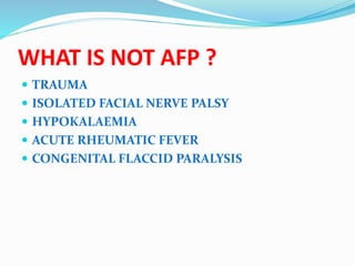 Acute Flaccid Paralysis Surveillance for General Practitioners | PPTX