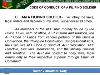 ARMED FORCES OF THE PHILPPINES-CODE-OF-ETHICS | PPTX