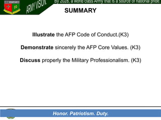 ARMED FORCES OF THE PHILPPINES-CODE-OF-ETHICS | PPTX