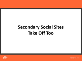 Secondary Social Sites
Take Off Too
 