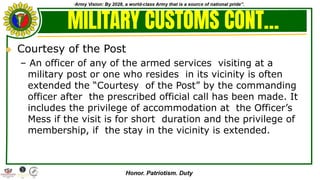AFP Customs and Traditions to our country | PDF
