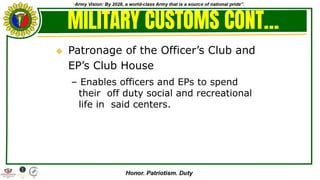 AFP Customs and Traditions to our country | PDF