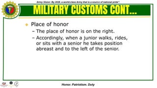 AFP Customs and Traditions to our country | PDF