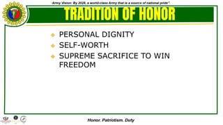 AFP Customs and Traditions to our country | PDF