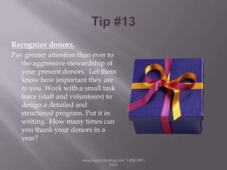 Lead Role in Identification, Discovery, Cultivation, & Solicitation of Prospects