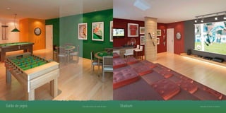 Salão de jogos   Ilustração artística do salão de jogos   Stadium   Ilustração artística do stadium
 