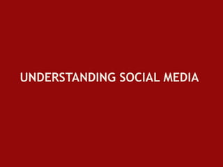 UNDERSTANDING SOCIAL MEDIA
 