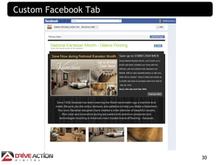 Custom Facebook Tab




                      30
 