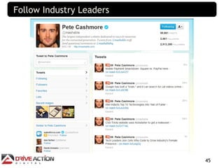 Follow Industry Leaders




                          45
 