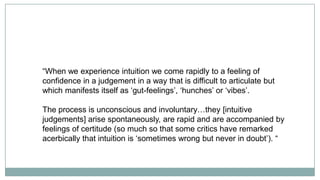 Intuitive Hunches Intuitive Philanthropy #AFPGH_Recharge | PPT