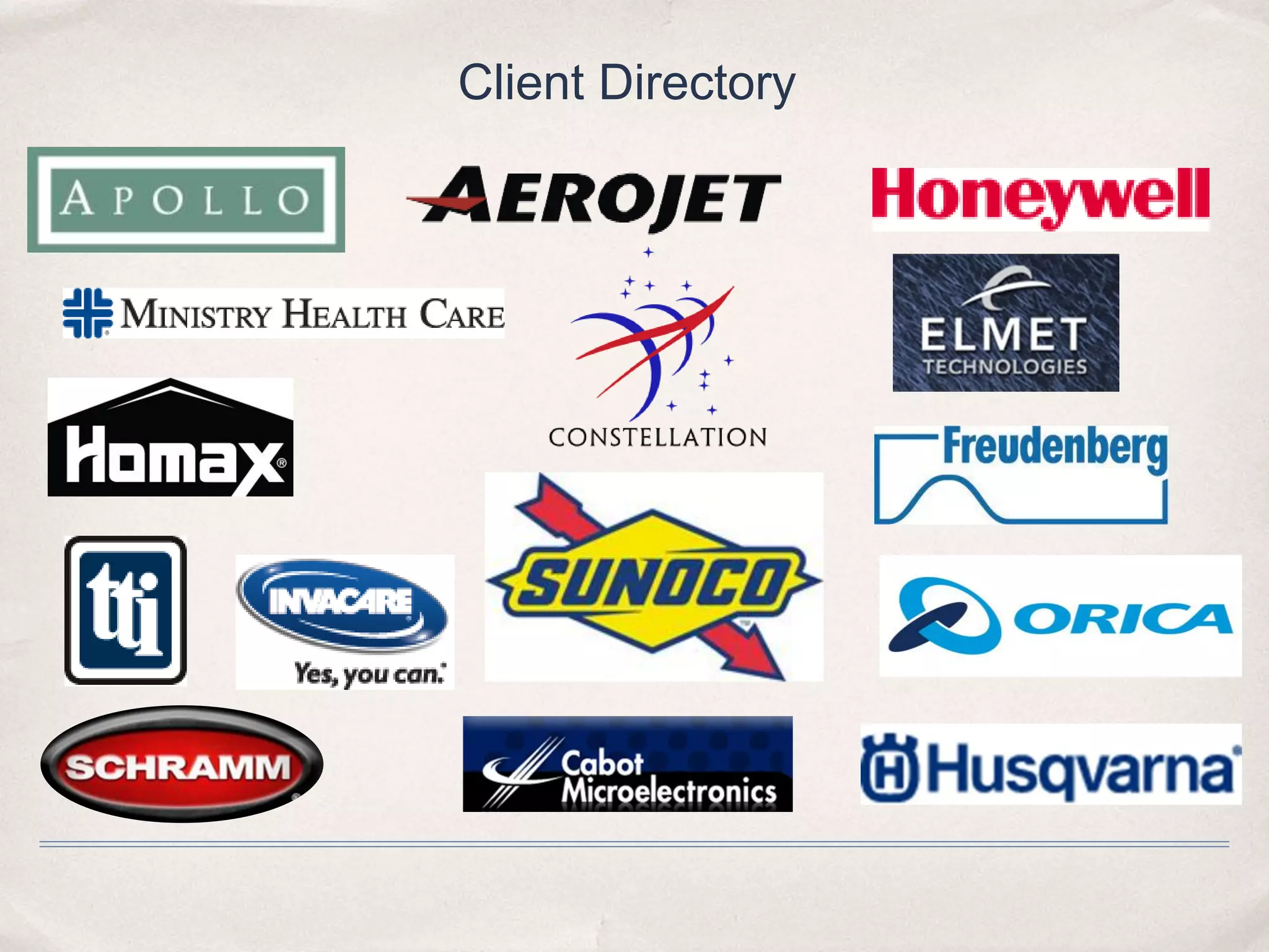 Client Directory
 