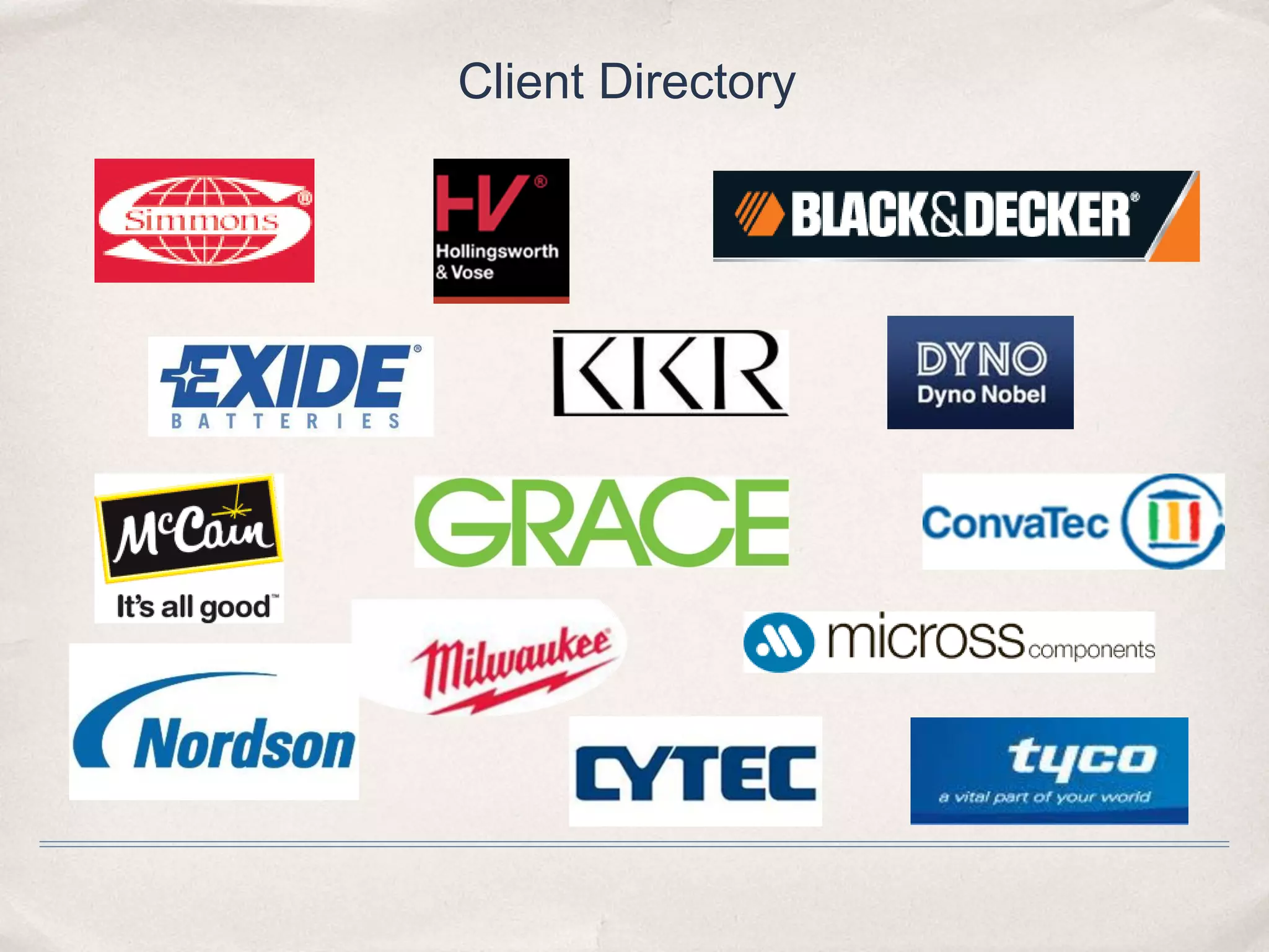 Client Directory
 