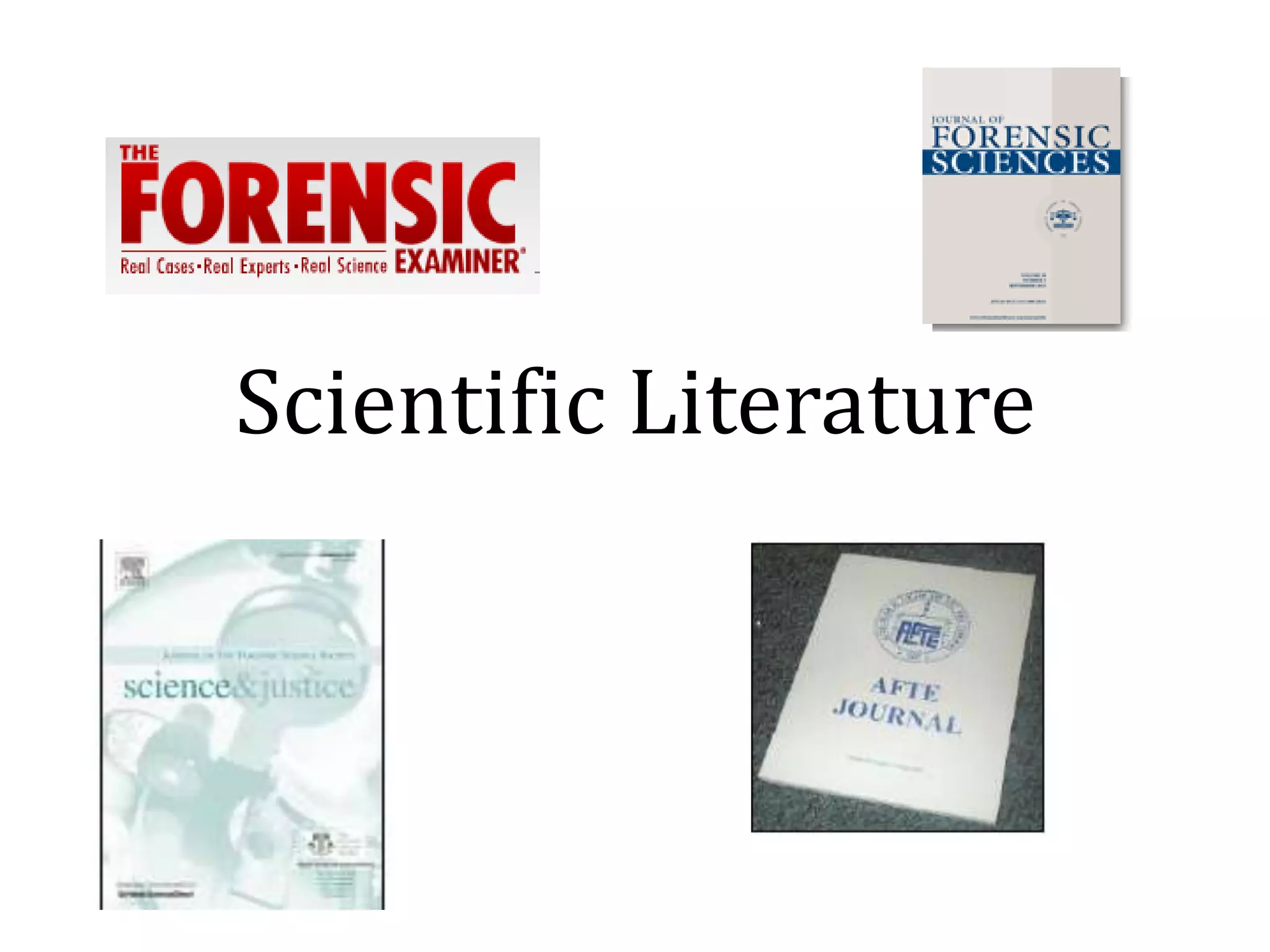 Scientific Literature
 