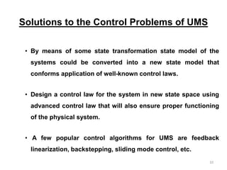 Design of Control Law for Underactuated Mechanical Systems: A Modified ...