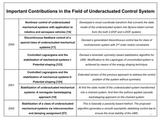 Design of Control Law for Underactuated Mechanical Systems: A Modified ...