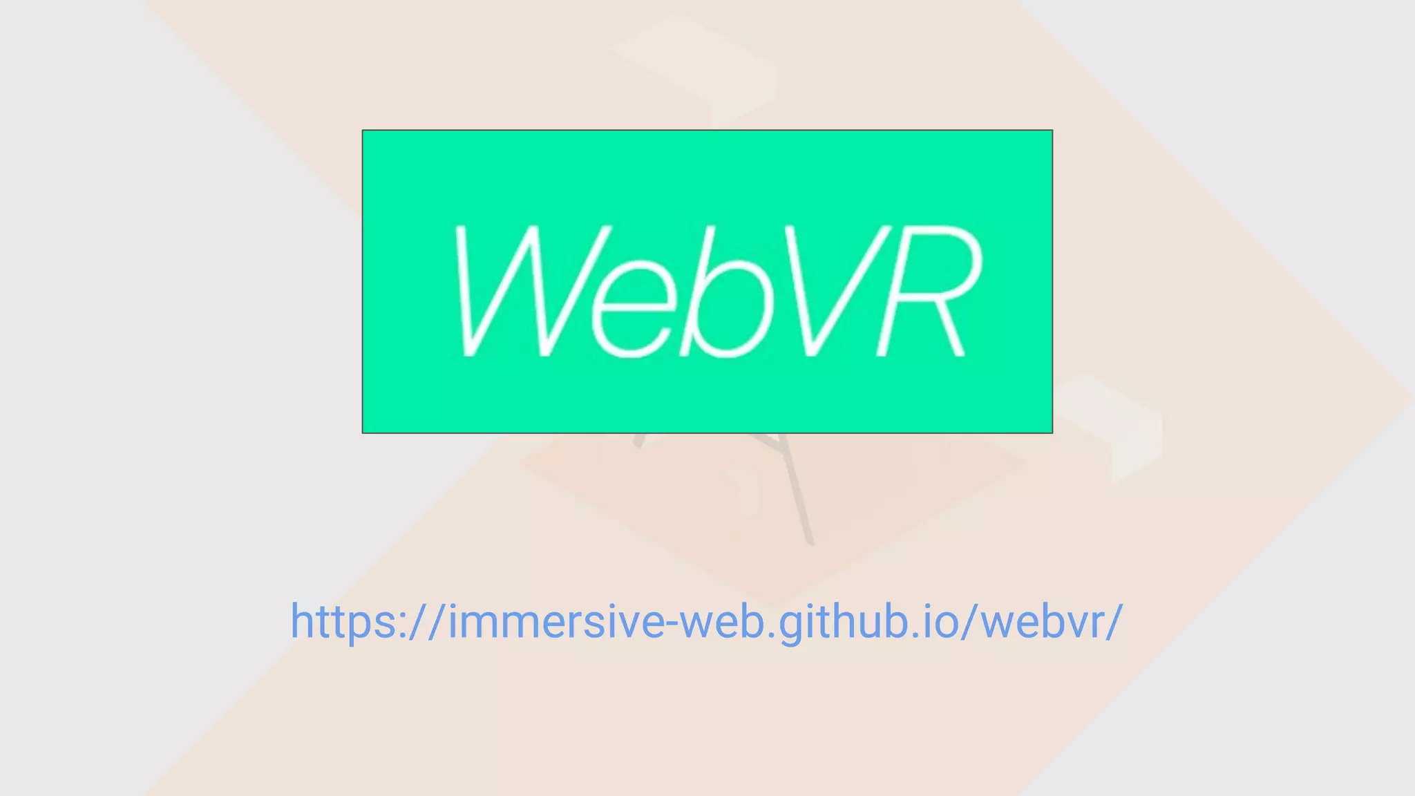 https://immersive-web.github.io/webvr/
 