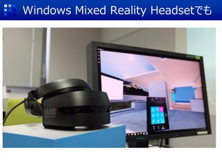 Windows Mixed Reality Headsetでも
 