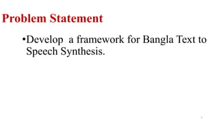 A framework for bangla text to speech synthesis | PDF