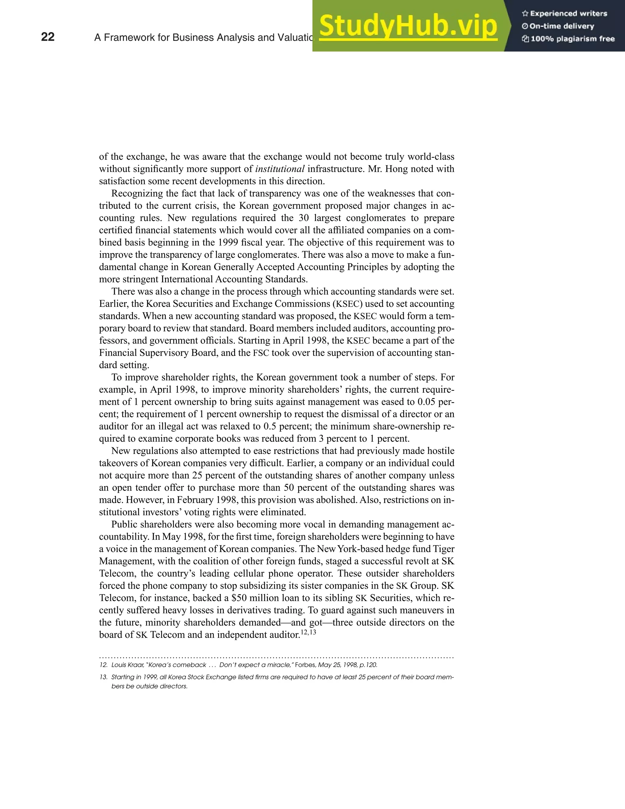 A framework for business analysis and valuation using financial ...