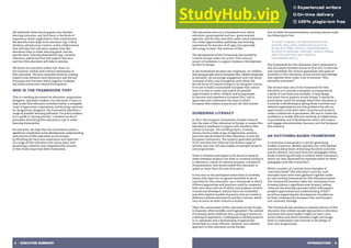 INTRODUCTION | 5
4 | EXECUTIVE SUMMARY
We subdivide these learning goals into detailed
learning outcomes, and link them to the kinds of
experience which might lead to their achievement.
We identify some ‘high level outcomes’ (eg: critical
thinkers, adventurous creators, active collaborators)
that will help film educators explain how film
education links to wider learning goals, and we
specify some ‘learning dispositions’ (eg: curiosity,
tolerance, aspiration) that will support learners,
and that film education will help to develop.
We frame our outcomes within the ‘three Cs’:
the Creative, Critical and Cultural dimensions of
film education. We have extended these by making
explicit links between each dimension and the key
Processes and Practices which together underpin
the fullest social and cultural Participation.
WHO IS THE FRAMEWORK FOR?
This is a working document for educators, programme
designers, and policy makers. For educators, it aims to
help locate film education activities within a navigable
‘map’ of approaches, experiences and learning outcomes.
For programme designers, the Framework identifies a
range of possible learning pathways. For policy makers,
it is a guide to ‘strong practice’, a worked-out set of
principles identifying film education’s role in wider
learning frameworks.
For everyone, we hope that the Framework makes a
significant contribution to the development, understanding
and practice of film education across Europe,
by distilling the hard-won experience and expertise
of a range of film educators over many years, and
presenting a coherent and comprehensive account
of this vitally important field of education.
INTRODUCTION
This document sets out a Framework from which
educators, governmental and non- governmental
agencies, and the film and other audio-visual industries
can create opportunities, pathways and learning
experiences for learners of all ages, but especially
the young, to enter ‘the universe of film.’
The development of the Framework was funded by
Creative Europe under the action ‘Film Literacy’
as part of initiatives to support Audience Development
for film in Europe.
In the Framework we place two emphases: on children
and young people, and on European film. Neither emphasis
is exclusive: we encourage engagement with the whole
‘universe of film’, and throughout one’s whole life.
But the focus of Creative Europe is on European culture.
If we are to build a sustainable European film culture
then it is vital to create and exploit all possible
opportunities to allow children and young people
to discover and experience European film, and to
appreciate and understand the ways in which
European film makers in particular tell their stories.
SCREENING LITERACY
In 2012, the European Commission funded research
into the state of film education in Europe, to assess film
education’s readiness to support and transform film
culture in Europe. The resulting report, Screening
Literacy, found a wide range of approaches, projects,
practices and priorities for film education, across the
European Community. The research generated profiles
of 32 countries that reflected this diverse range of
activity, and over 150 case studies of exemplar projects
and programmes.
There is richness and impact to be found in many of
these exemplar projects; but what is currently lacking is
a coherence, a sense of common purpose, a simplicity
of presentation, that would enable film education to
speak as ‘more than the sum of its parts’.
It was clear to the participant researchers in Screening
Literacy that there are no agreed standards or set of
outcomes for film education, nor a framework in which
different approaches and practices could be compared
with each other and out of which new projects could be
created and developed. Instead there are embedded
and often implicit models of practice that are rooted in
different national educational and film cultures, which
vary as much as other cultural activities.
Thus, the current state of film education across Europe
is disparate, often invisible, and fragmented. The authors
of Screening Literacy believed that a pooling of resources,
a sharing of experience, a willingness to develop projects
in co-operation and a harmonising of approaches
would lead to a more efficient, dynamic and coherent
approach to film education across Europe.
Out of twelve Recommendations, Screening Literacy made
the following its first:
TO DRAFT A MODEL OF FILM EDUCATION FOR
EUROPE, INCLUDING APPRECIATION OF FILM
AS AN ART FORM, CRITICAL UNDERSTANDING,
ACCESS TO NATIONAL HERITAGE, WORLD CINEMA
AND POPULAR FILM, AND CREATIVE
FILM-MAKING SKILLS.
The Framework for Film Education that is presented in
this document therefore has as its first aim ‘to describe
and consolidate the various approaches and types of
activities in film education, across sectors and settings,
and organise them under a set of common “film
education outcomes”’.
The second main aim of the Framework for Film
Education is to provide a template, accompanied by
a series of outcomes and exempla, to help design
and share future projects across Europe. It should be
particularly useful for settings where film education is
currently underdeveloped, giving those countries and
relevant organisations not only guidance but also an
opportunity to link with other countries and projects
under a shared set of parameters. We aim to create the
conditions to enable effective methods of collaboration,
of partnership and of development which will inspire
and engage educationalists, learners, and the European
film industry.
AN OUTCOMES-BASED FRAMEWORK
A curriculum framework is a tool for generating
models of practice. Models typically start with desired
outcomes (what kinds of learning should be achieved,
and for whom?), and reach back into pedagogies (what
kinds of teaching will help us achieve these outcomes?),
which are then illustrated by examples (what do these
pedagogies look like in practice?)
While a number of countries have examples of
‘outcomes-based’ film education curricula, such
examples have never been gathered together under
an over-arching Framework for Film Education before.
The Framework therefore takes the conclusions from
Screening Literacy a significant step forward, asking
‘what are the learning outcomes which will support
people’s appreciation and understanding of film?’
as well as supporting the development of audiences
for both contemporary European film and Europe’s
rich cinematic heritage.
The Framework also presents a coherent picture of film
education that collates sample approaches to education
outcomes that some readers might not have come
across before and which therefore might encourage
them to experiment and innovate in the design of
their own programmes.
 