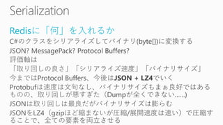 Redisに「何」を入れるか
 