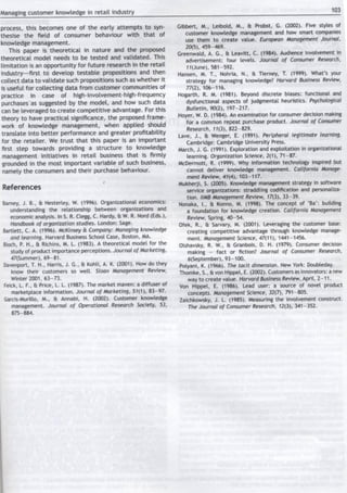 A framework for managing customer knowledge in retail industry