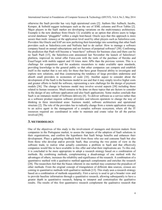 A framework for the evaluation of saas | PDF