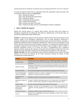 A framework for the evaluation of saas | PDF