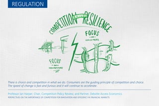 INNOVATION
Jemma Enright, Co-Founder and CEO, MoneyBrilliant
Mark Hand, MD Corporate and Commercial Banking, ANZ
Mike Hirst, CEO, Bendigo and Adelaide Bank
Debbie Blakey, CEO, HESTA
Antony Cahill, Group Executive, Products & Markets, NAB
THE NEW ERA
Jemma Enright: The dynamics in a smaller organisation are different. Every person in the company comes in everyday
to innovate for the customer.
Mark Hand: I would get approached almost daily by a startup with an idea that is going to revolutionise my business.
Mike Hirst: Taking risks to get ahead of the wave means being dumped sometimes, but if they know why, customers
back you.
 