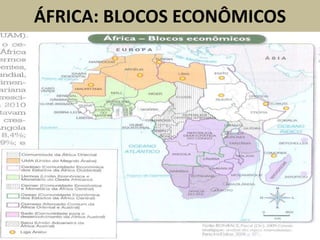 ÁFRICA: BLOCOS ECONÔMICOS
 