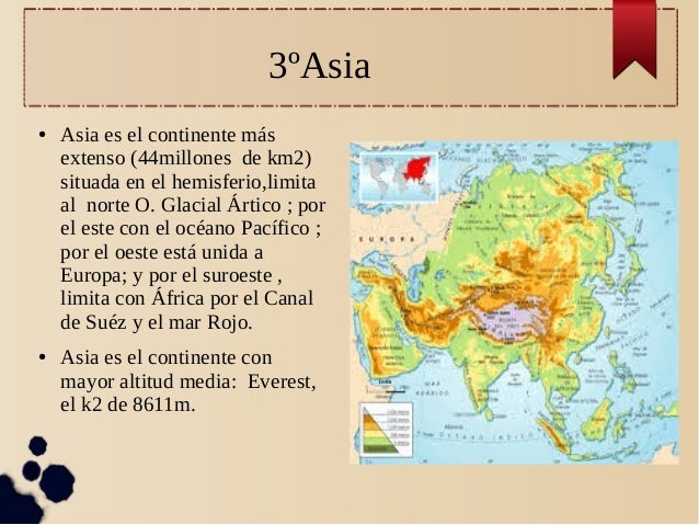 los continentes