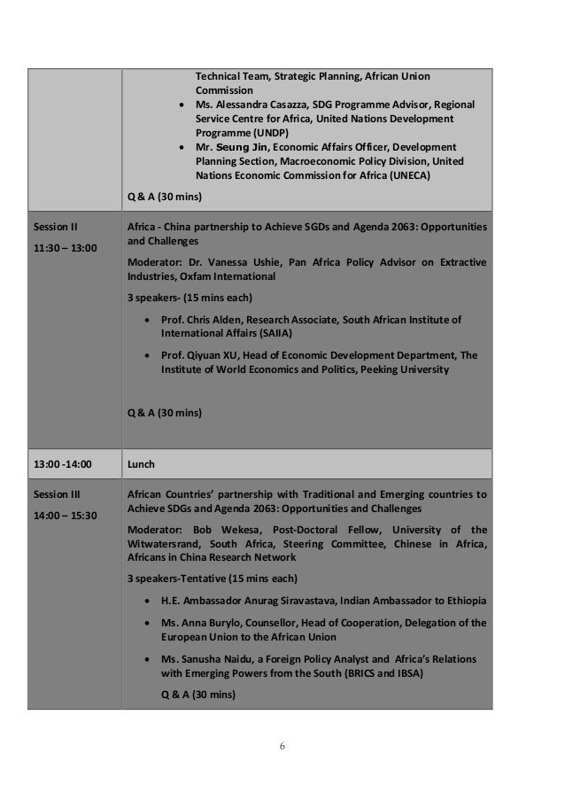Africa China Partnership On Sdgs And Agenda 2063