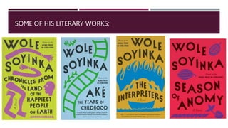 SOME OF HIS LITERARY WORKS;
 