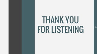 36
THANK YOU
FOR LISTENING
 