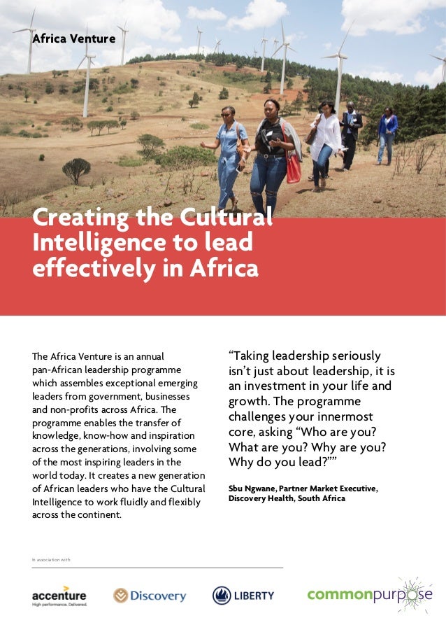 common purpose africa venture flyer 2018 african market flyer