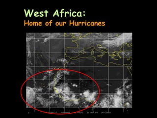 West Africa:
Home of our Hurricanes
 