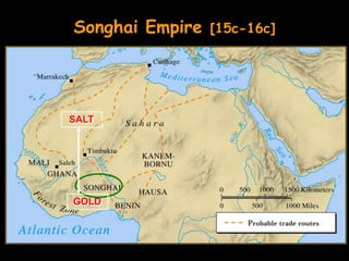 Songhai Empire   [15c-16c]




SALT




GOLD
 