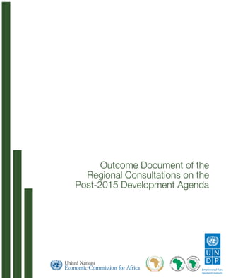 Outcome Document of the Regional Consultations on the Post-2015 Development Agenda  